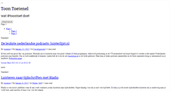Desktop Screenshot of blog.toontoet.nl